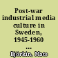 Post-war industrial media culture in Sweden, 1945-1960 : new faces, new values /