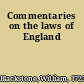 Commentaries on the laws of England