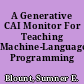 A Generative CAI Monitor For Teaching Machine-Language Programming
