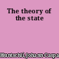 The theory of the state