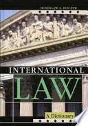 International law : a dictionary /