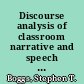 Discourse analysis of classroom narrative and speech play of island children /