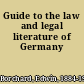 Guide to the law and legal literature of Germany