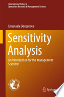 Sensitivity Analysis An Introduction for the Management Scientist /