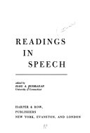 Readings in speech /