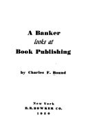 A banker looks at book publishing.