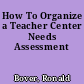 How To Organize a Teacher Center Needs Assessment