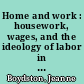Home and work : housework, wages, and the ideology of labor in the early republic /
