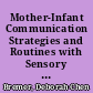 Mother-Infant Communication Strategies and Routines with Sensory Intact, Hearing Impaired and Visually Impaired Infants /