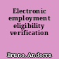 Electronic employment eligibility verification