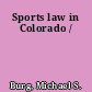 Sports law in Colorado /