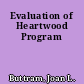 Evaluation of Heartwood Program