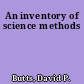 An inventory of science methods