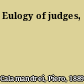 Eulogy of judges,