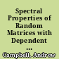 Spectral Properties of Random Matrices with Dependent Entries /