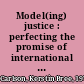 Model(ing) justice : perfecting the promise of international criminal law /