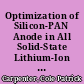 Optimization of Silicon-PAN Anode in All Solid-State Lithium-Ion Batteries /