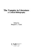 The vampire in literature : a critical bibliography /