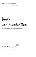 Post-communication : critical analysis and evaluation /