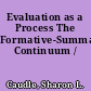 Evaluation as a Process The Formative-Summative Continuum /