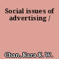 Social issues of advertising /