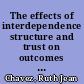 The effects of interdependence structure and trust on outcomes in work groups /
