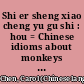 Shi er sheng xiao cheng yu gu shi : hou = Chinese idioms about monkeys and their related stories /