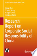Research report on corporate social responsibility of China /