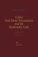 Collier real estate transactions and the bankruptcy code - index