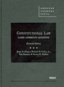 Constitutional law : cases, comments, questions /