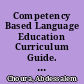 Competency Based Language Education Curriculum Guide. [Tunisian Arabic.]