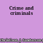 Crime and criminals