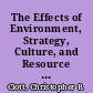 The Effects of Environment, Strategy, Culture, and Resource Dependency on Perceptions of Organizational Effectiveness of Schools of Business. ASHE Annual Meeting Paper