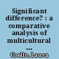 Significant difference? : a comparative analysis of multicultural policies in the United Kingdom and the Netherlands.