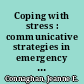 Coping with stress : communicative strategies in emergency medical teams /