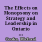 The Effects on Monopsony on Strategy and Leadership in Ontario Colleges. Professional File. Number 28
