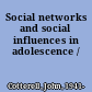 Social networks and social influences in adolescence /