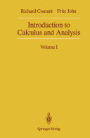 Introduction to Calculus and Analysis : Volume I /