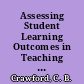 Assessing Student Learning Outcomes in Teaching Organizational Communication