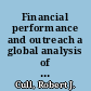 Financial performance and outreach a global analysis of leading microbanks /