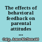 The effects of behavioral feedback on parental attitudes toward their premature infant /