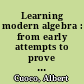 Learning modern algebra : from early attempts to prove Fermat's last theorem /