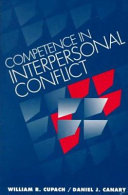 Competence in interpersonal conflict /