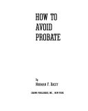How to avoid probate /