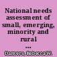 National needs assessment of small, emerging, minority and rural museums in the United States /