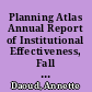 Planning Atlas Annual Report of Institutional Effectiveness, Fall 1997 /