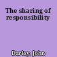 The sharing of responsibility
