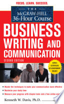 The McGraw-Hill 36-hour course : business writing and communication /