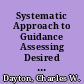 Systematic Approach to Guidance Assessing Desired Outcomes. A Competency-Based Staff Development Training Package /