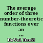 The average order of three number-theoretic functions over an arithmetic progression /